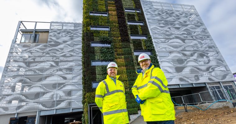 Living Wall at the new MSCP car park on Farringdon Row
