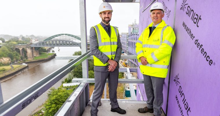 Images show: Patrick Melia, chief executive of Sunderland City Council and Scott Bibby, country manager for Remagin in the UK and Ireland.